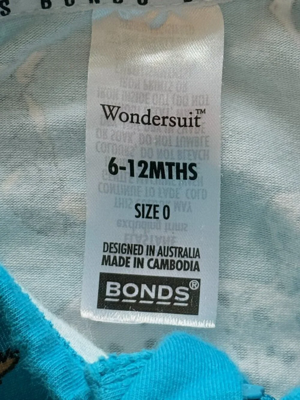 Bonds Wondersuit Short Sleeve Rompers Set of 2 Baby Unisex Size 6-12 months
